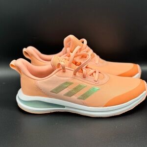 Adidas Coral Athletic Shoes with Metallic Stripes ladies size 7